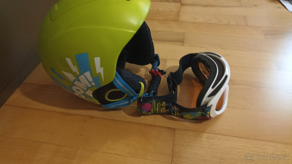 Dětská lyžařská helma XS, lyžařské brýle - 5