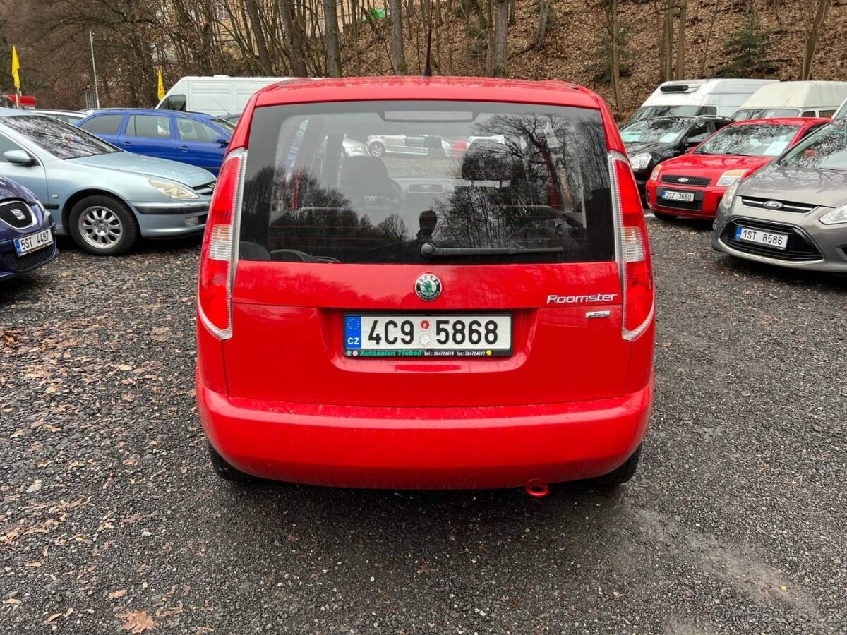 ŠKODA ROOMSTER 1.2 TSI 63 kW 2010 93tkm nové ČR 1. maj - 5