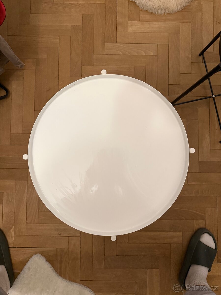 2x Odkládací stolek IKEA Gladom – černý a bílý - 5