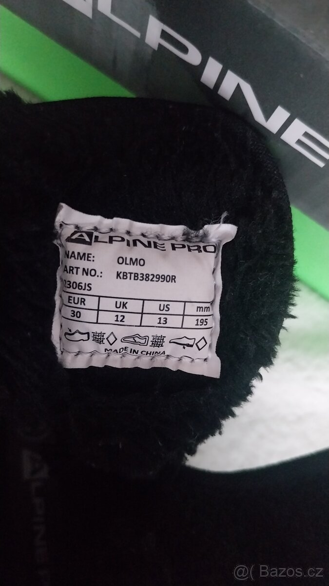 Zimní boty Alpine Pro, vel. 30 - 5