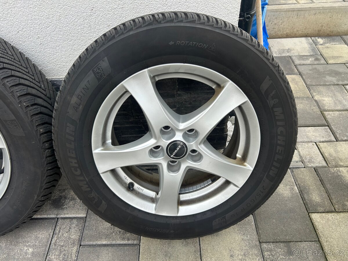 Sada zimních kol Škoda Superb 6,5Jx16 - 5