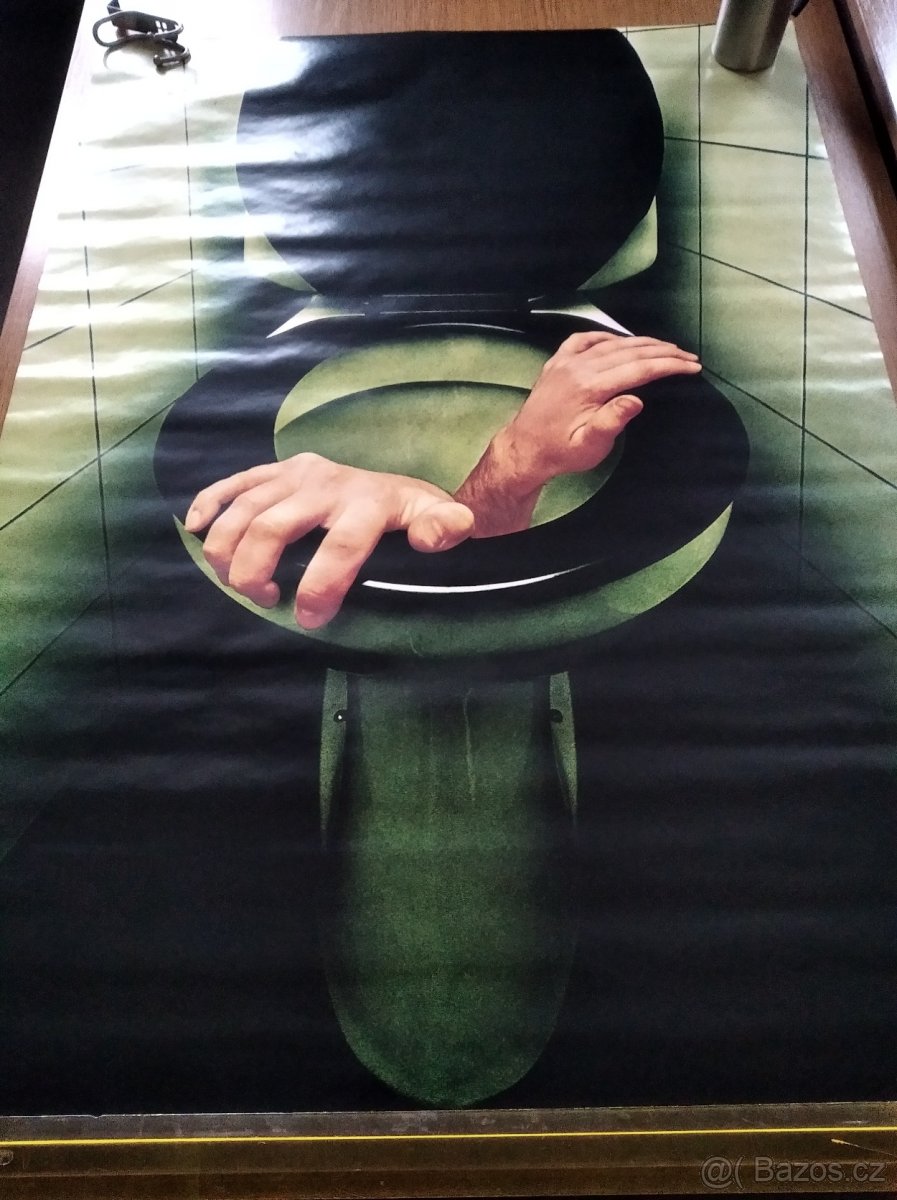 Plagát, plakát WC stará toaleta retro. - 5