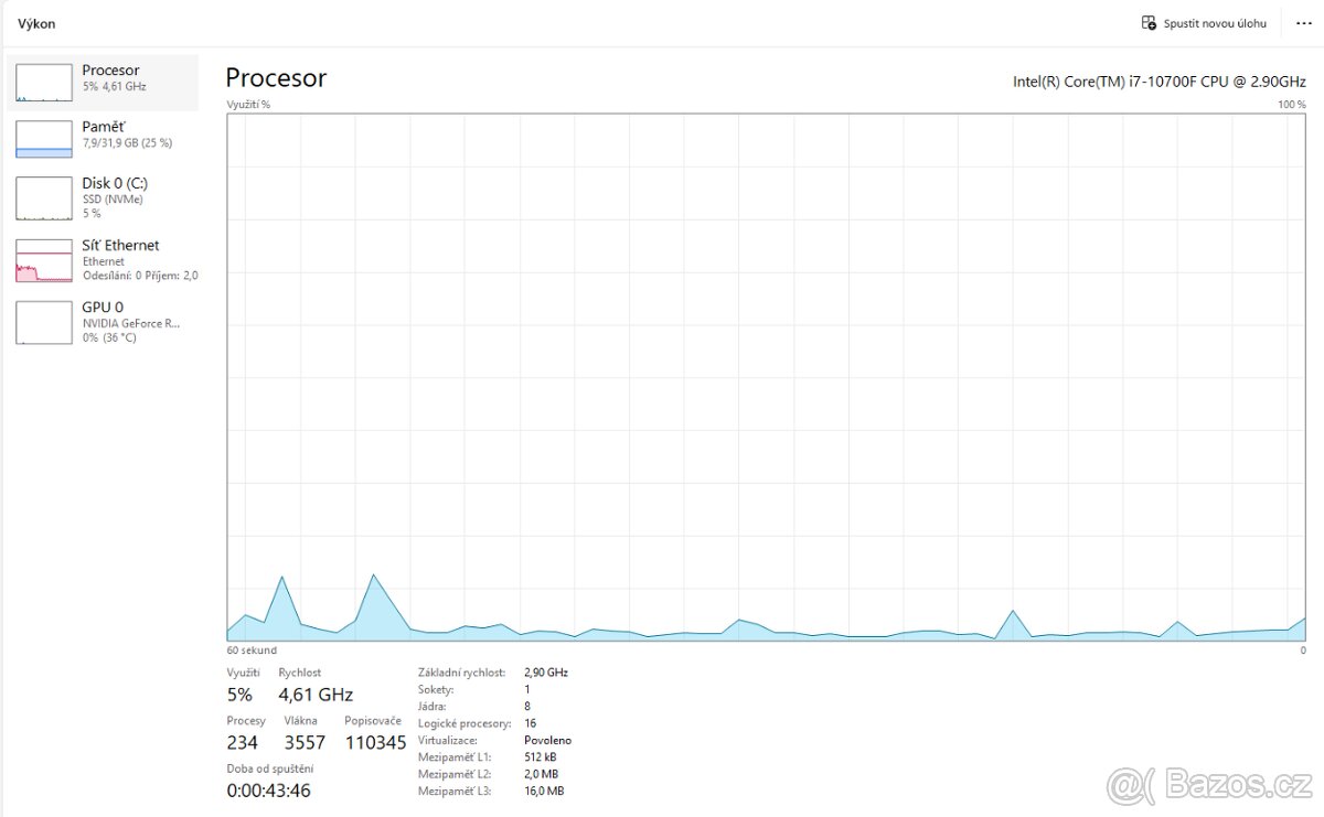 Herní PC - i7 10700F / RTX 3070 8GB / 32GB / 1TB SSD - 5