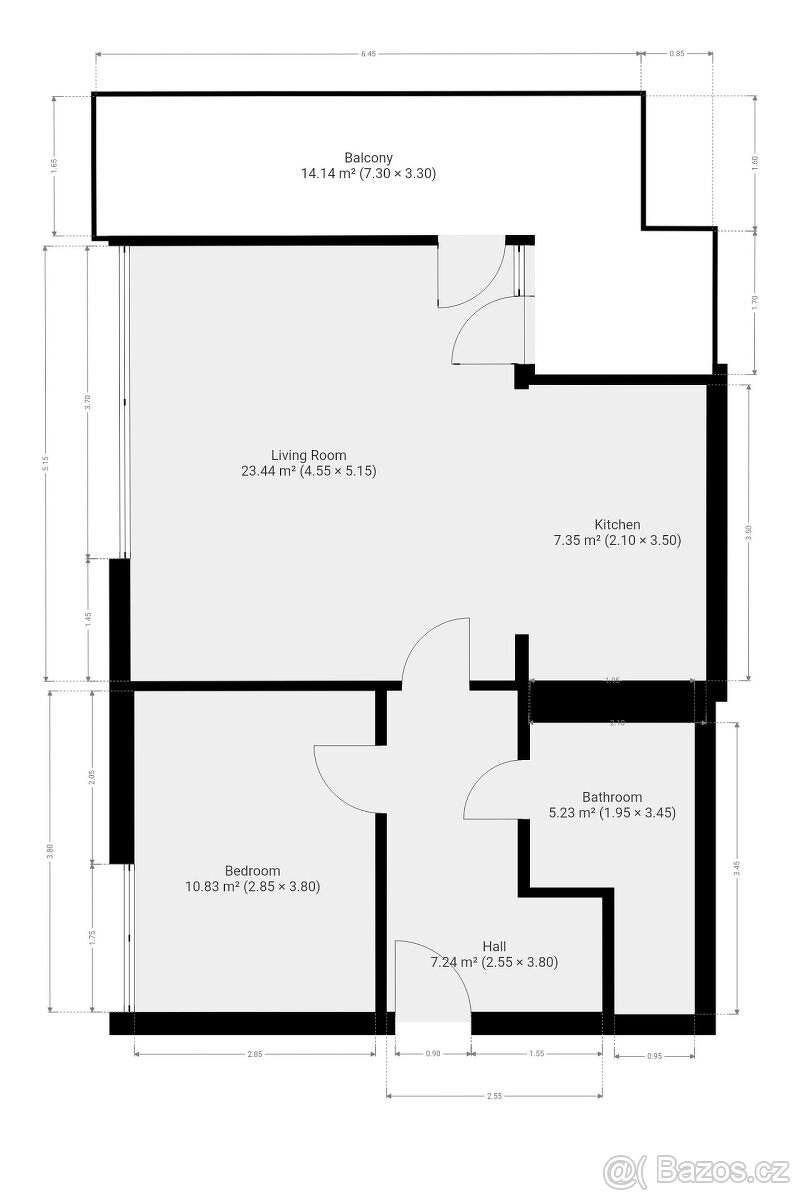 Pronájem bytu 2+kk - 5