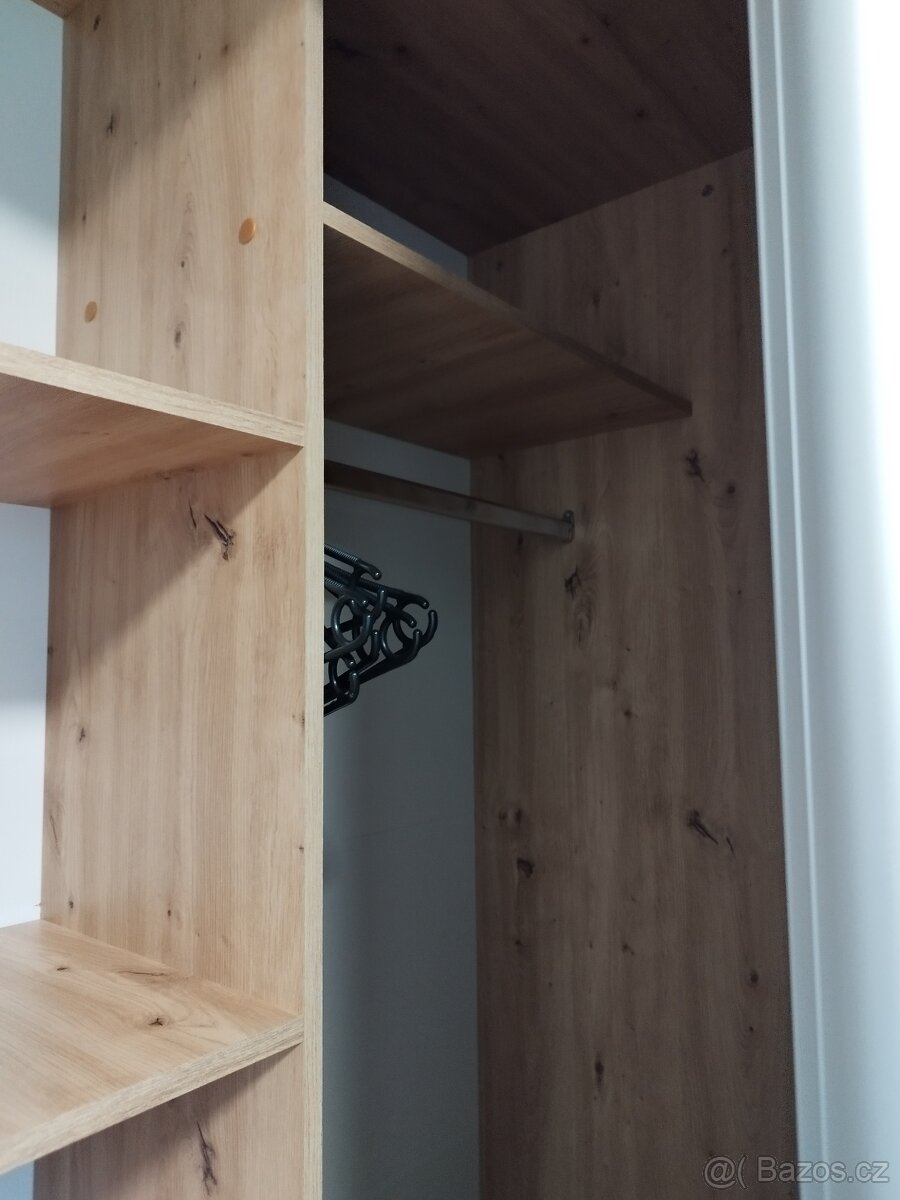 Šatní skříň rohová. Dub/artisan - 5