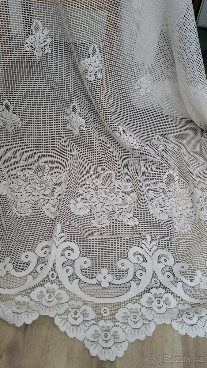 Záclony 444 / 165 cm , 296 x 48 , 296 x 47 cm - 5