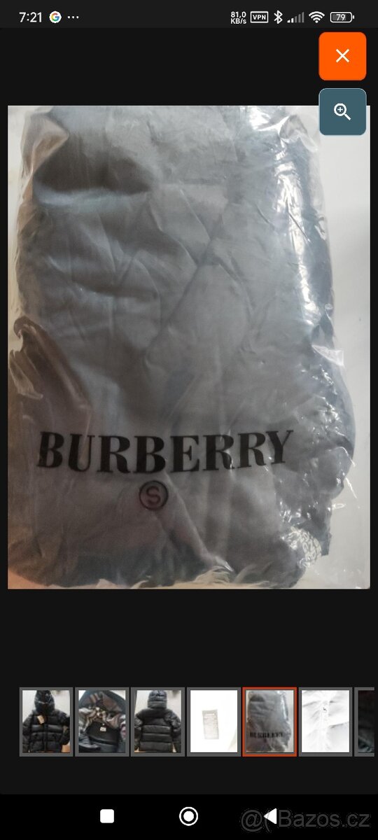 Nová zimní péřová bunda Burberry vel.S - 5