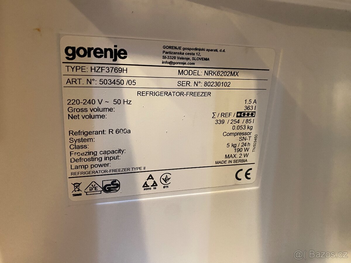 Lednice Gorenje 201cm - 5