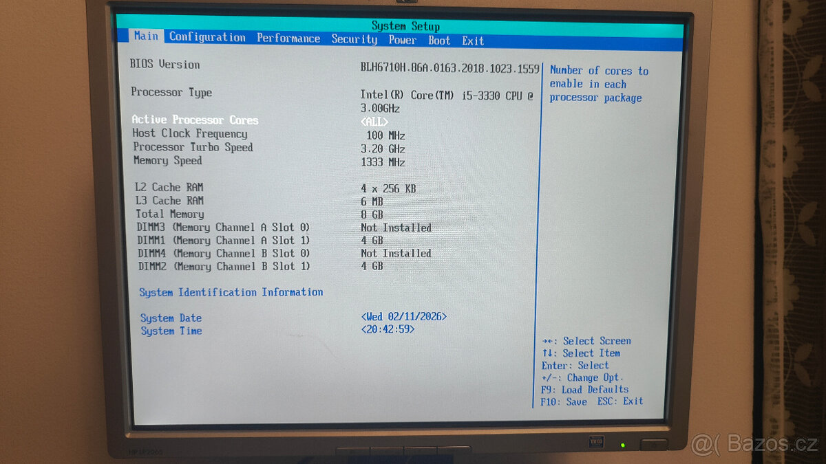 Základní deska Intel DH67BL + Intel Core i5-3330 + 8GB RAM - 5