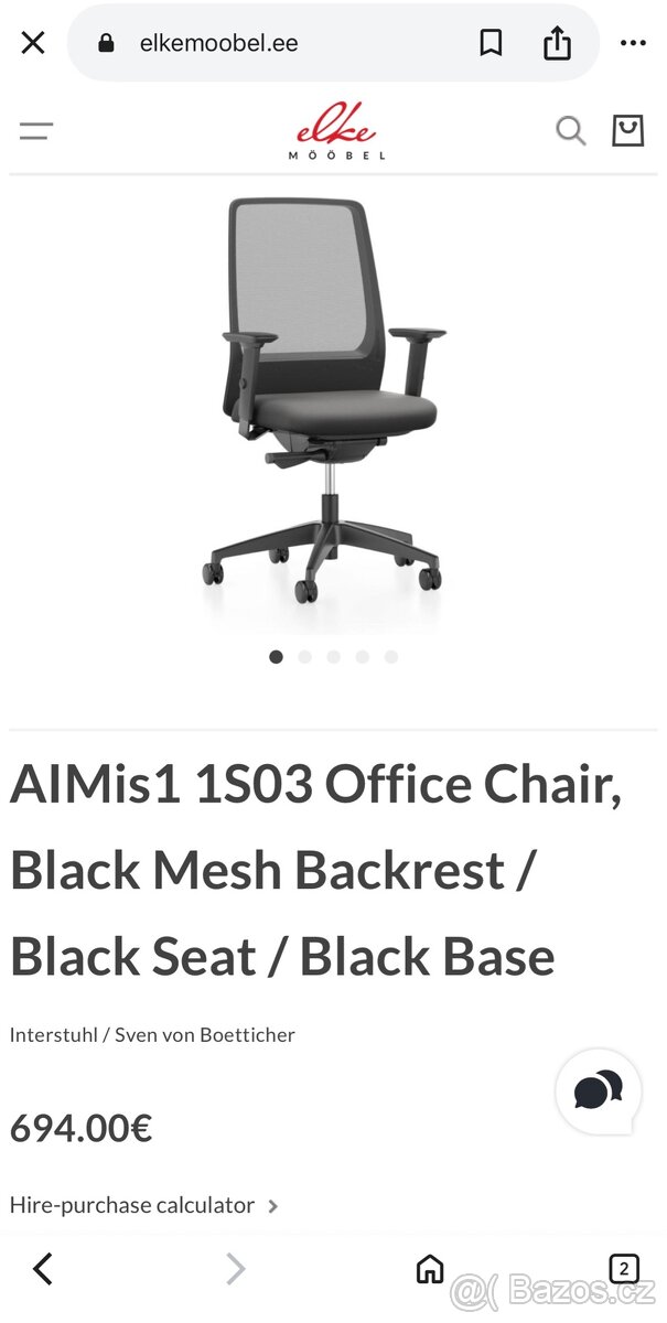 kancelářská židle Interstuhl AIMis1 - 5