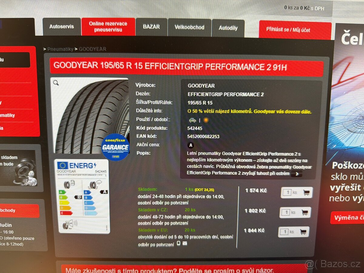 Disky R15 octavia 2, Good year, 195/65/15 DOT 08/23 - 5