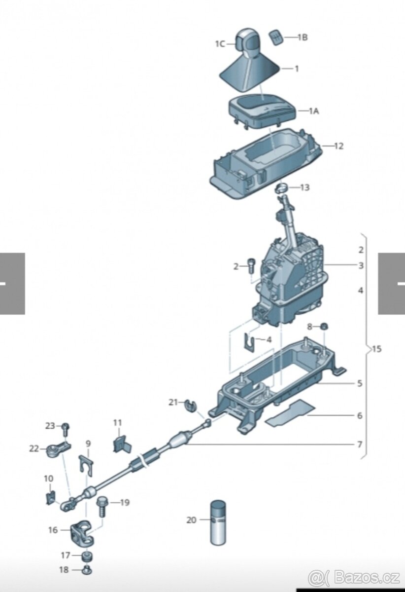 MIKROSPÍNAČ ŘADICÍ PÁKY /PŘEVODOVKA DSG 6 A 7-STUPŇOVÁ - 5