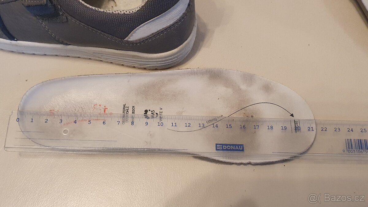 Dětské boty Superfit sneakers kožené šedé vel.33 - 5