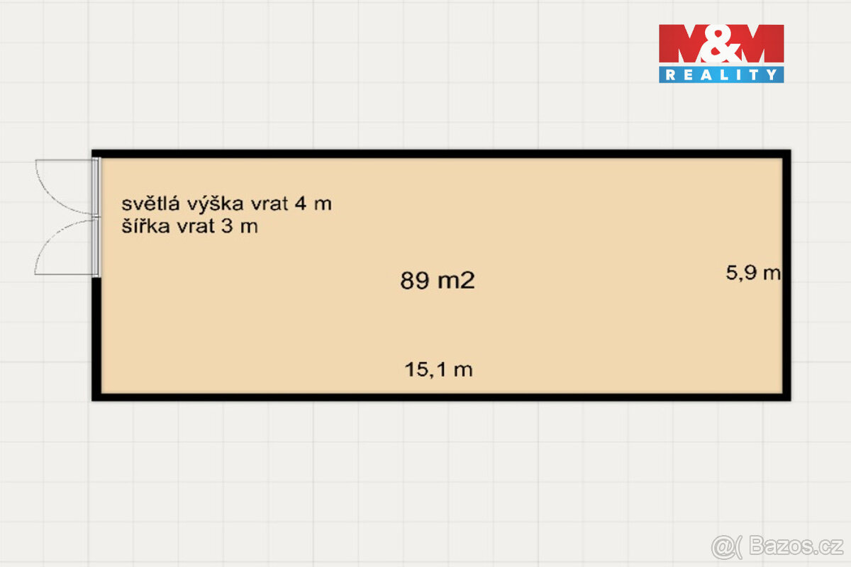 Pronájem skladu, 89 m², Karlovy Vary, ul. Studentská - 5