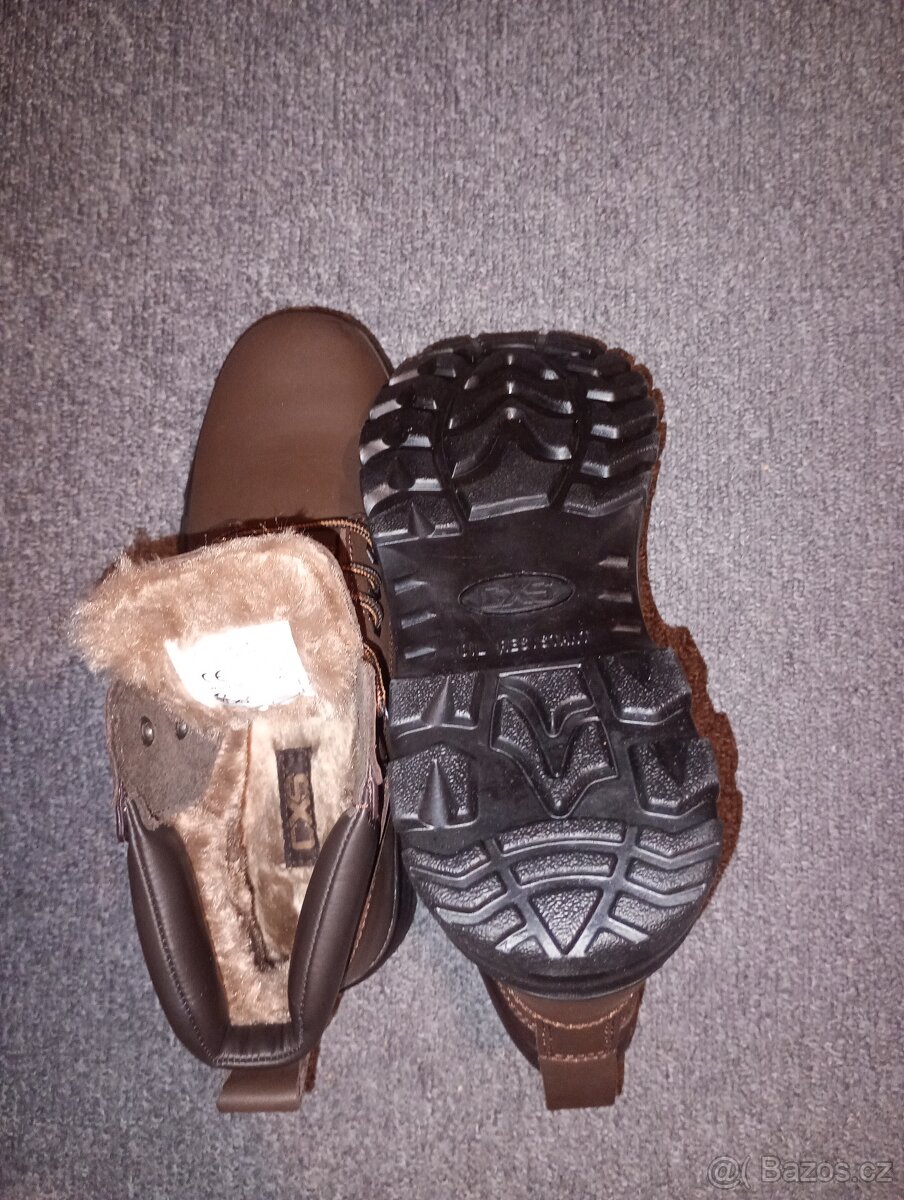 Nové kožené zimní vysoké boty CXS vel.45 - 5
