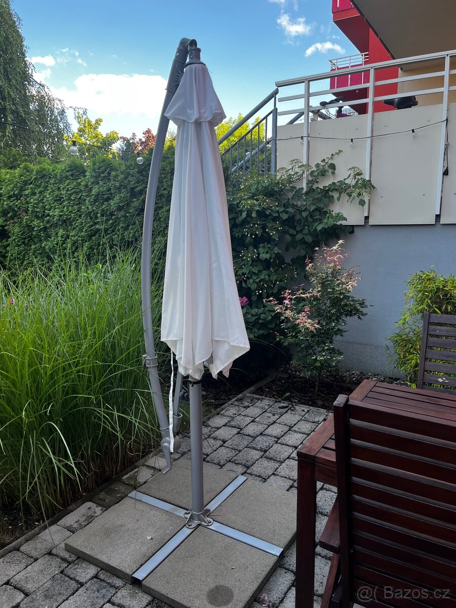 Slunečník Baggon bílý - 5