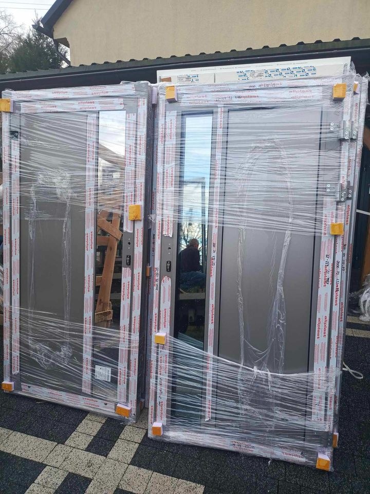 Prodám nové hliníkové dveře .Belgický profil. Aliplast - 5