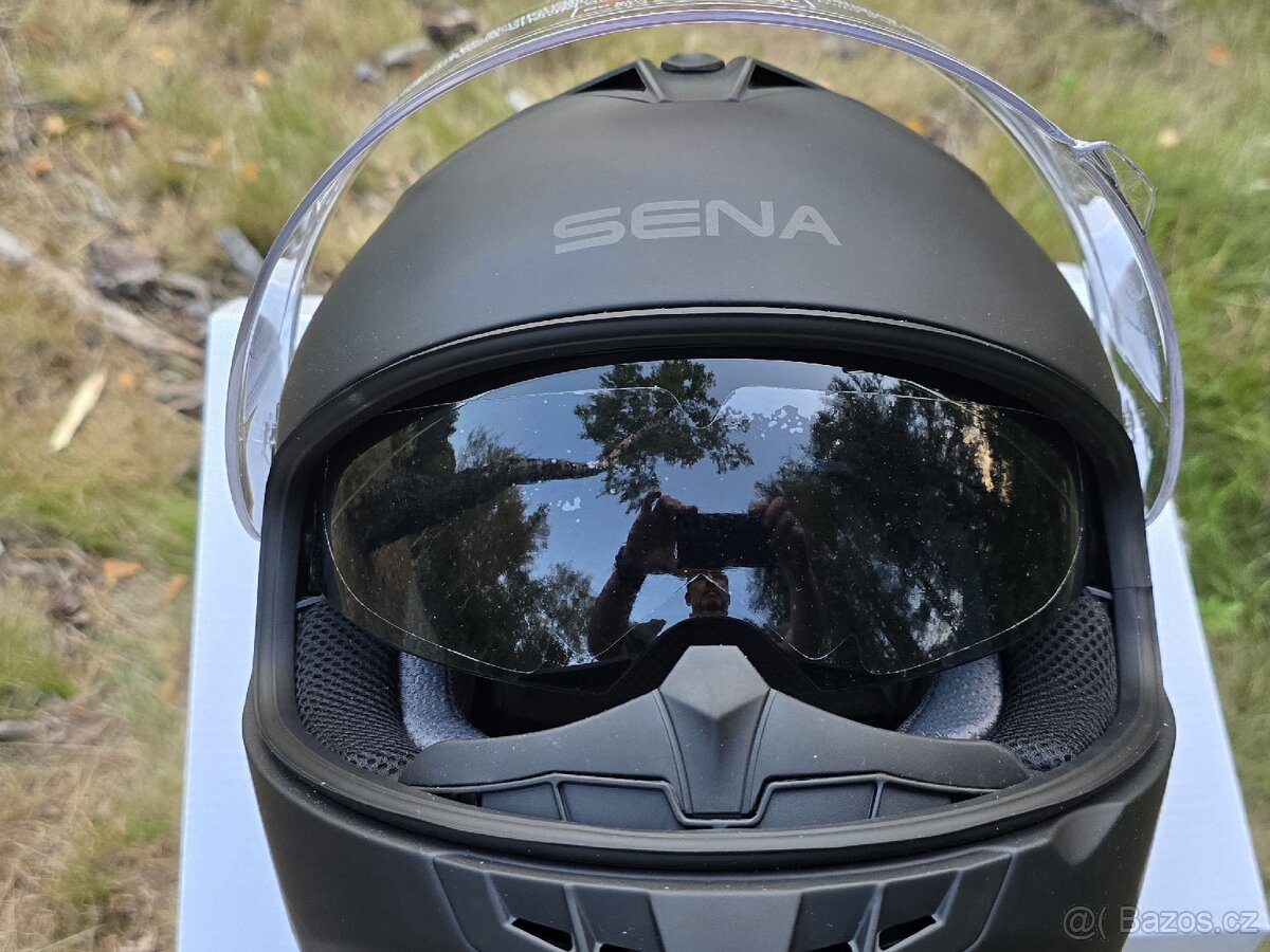 Moto integrální helma Sena s intercomem Nová - 5