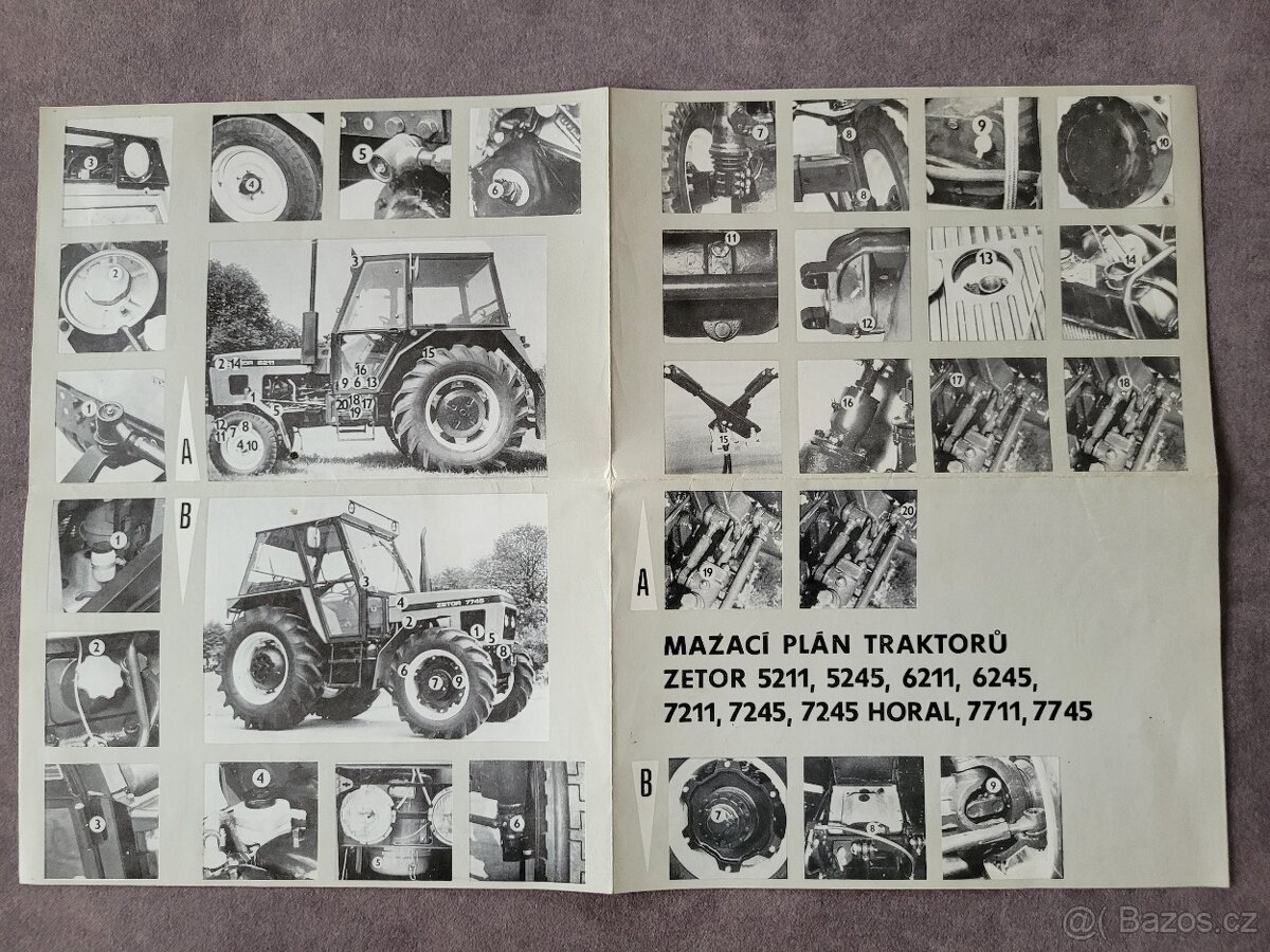 Na Zetor 5211 až 7745 - 5