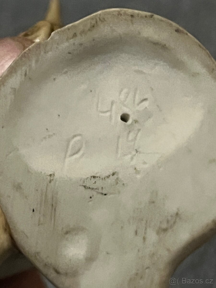 Starý porcelánový ptáček - 5