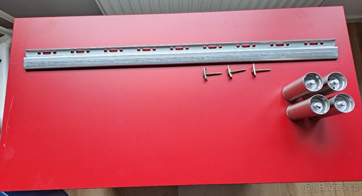 EKET Skříňka se 4 přihrádkami, červená, 70x35x70 cm - 5