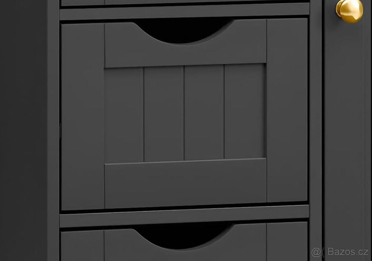 Černá mat skříňka - 5