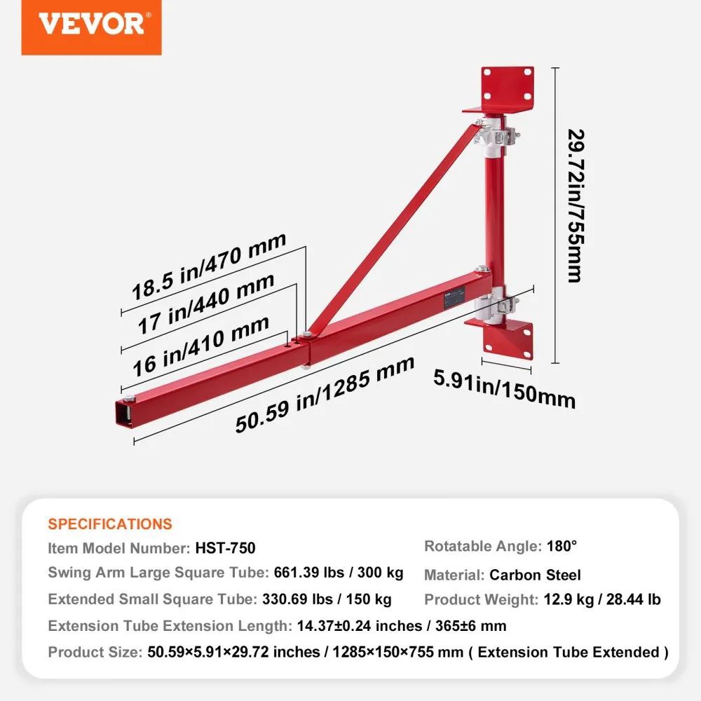 Otočné rameno pro lanový naviják - 5