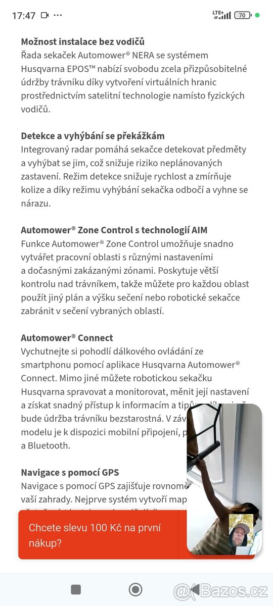 Robotická sekačka Husqarna - 5