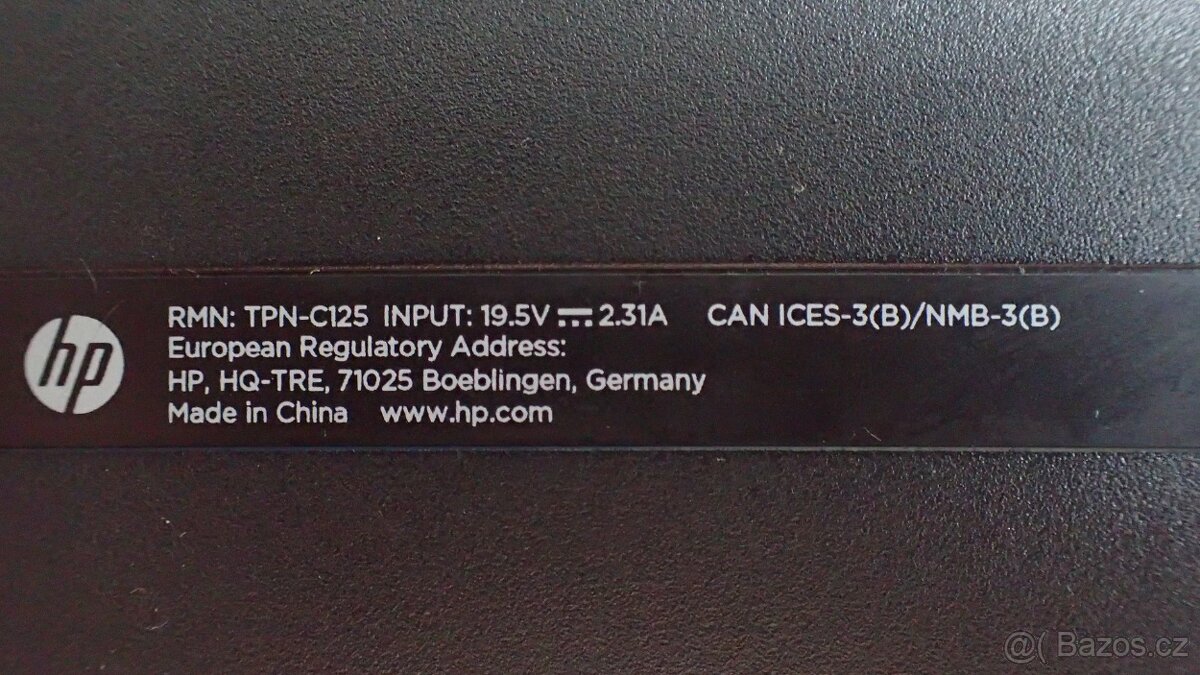 Notebook HP s W10 - 5