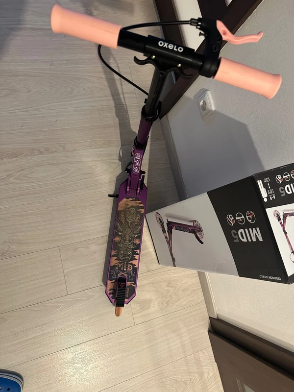 Dětská koloběžka s brzdou na řídítkách a odpružením MID5 - 5