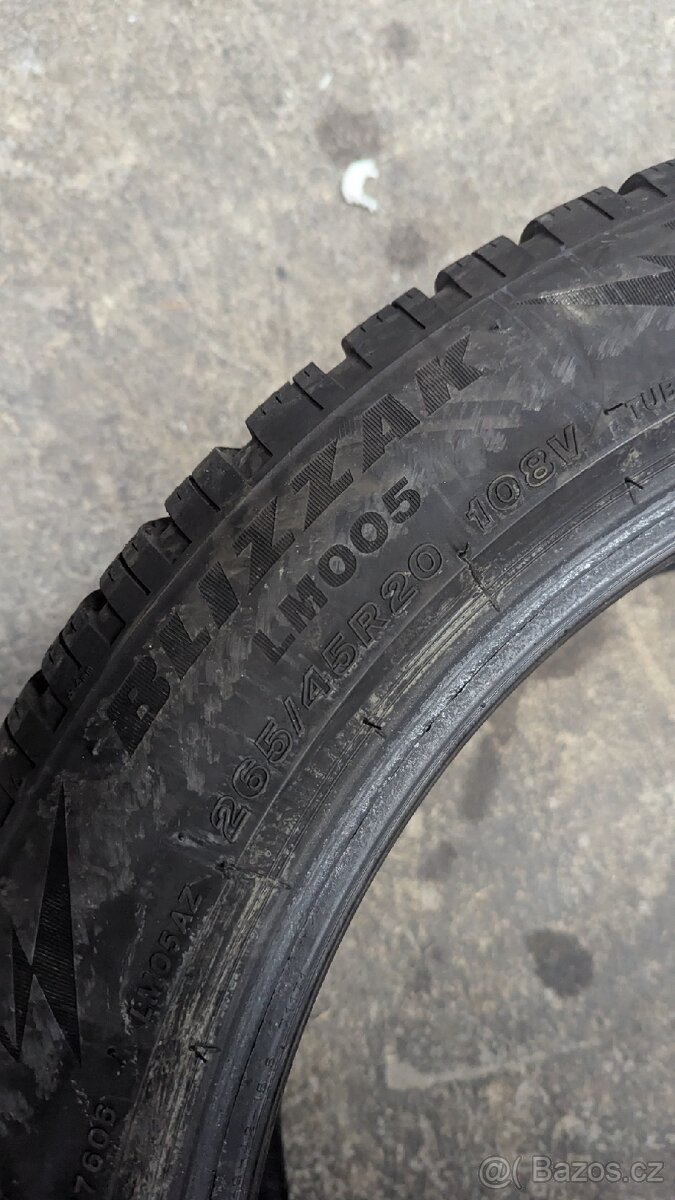265/45 R20 108V Bridgestone Blizzak LM005 - 5