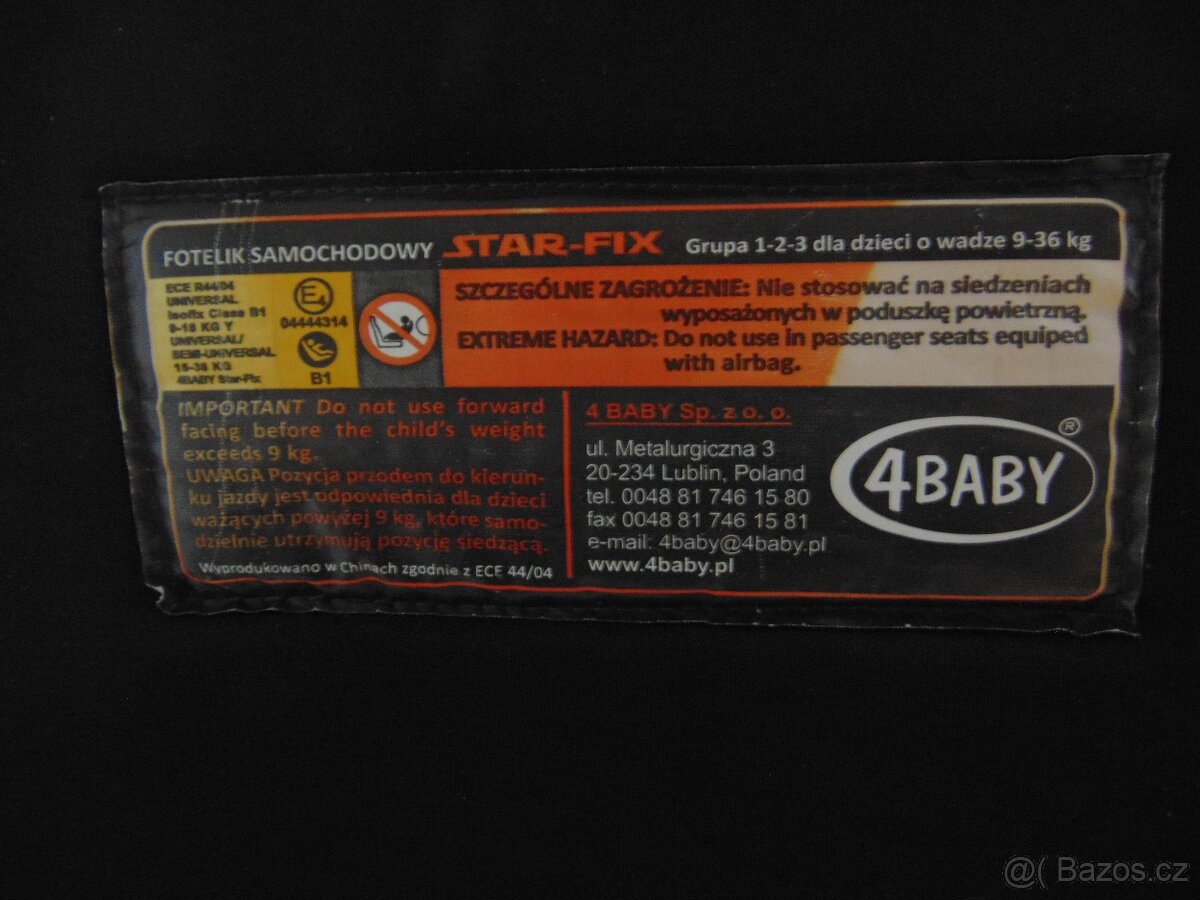 Autosedačky isofix 9-36Kg - 5