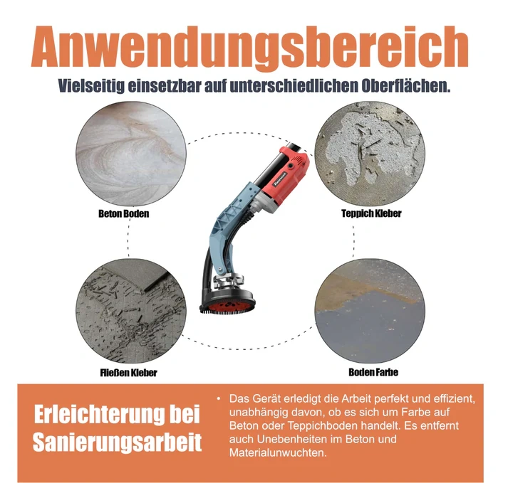 Nová FANZWORK teleskopická bruska na beton 1010W - 5