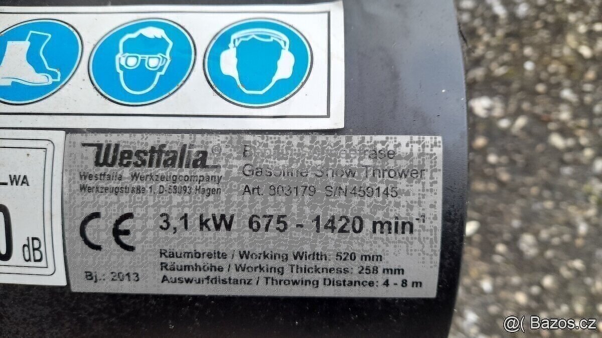 Sněžná fréza Westfalia Germany - 5