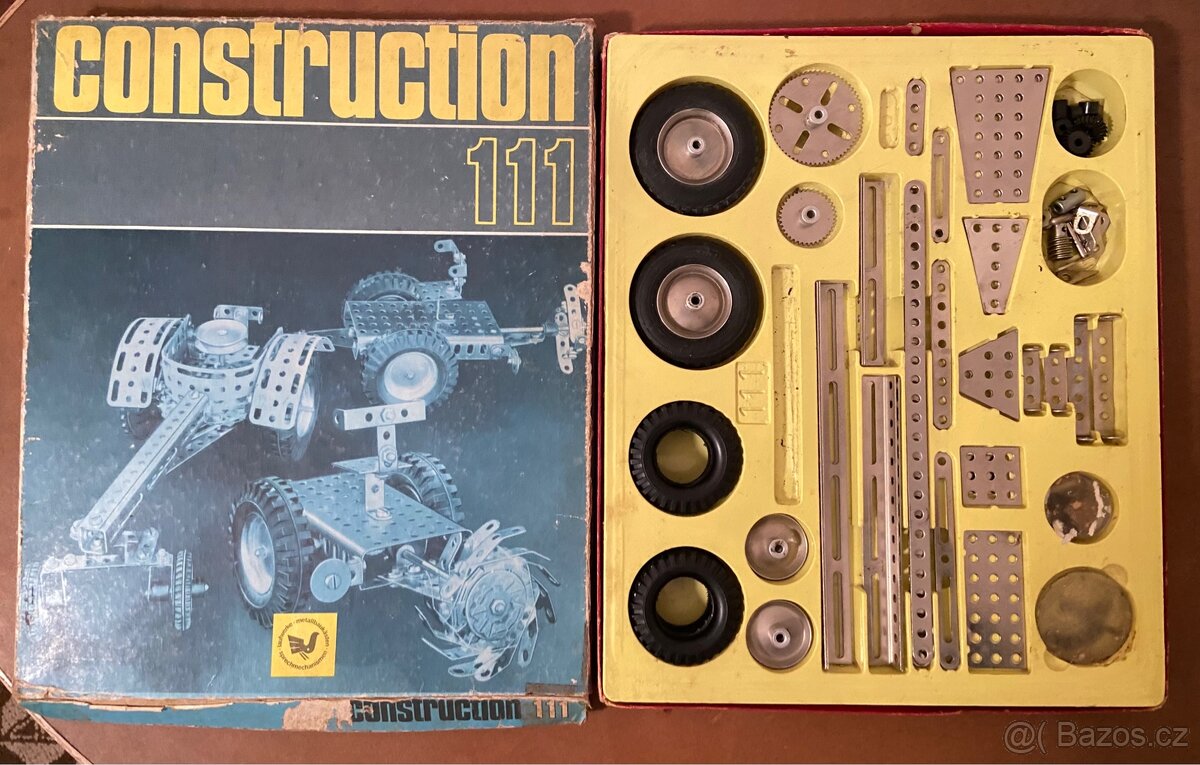 🧰 Kovová stavebnice Construction 100–120 – retro sada - 5