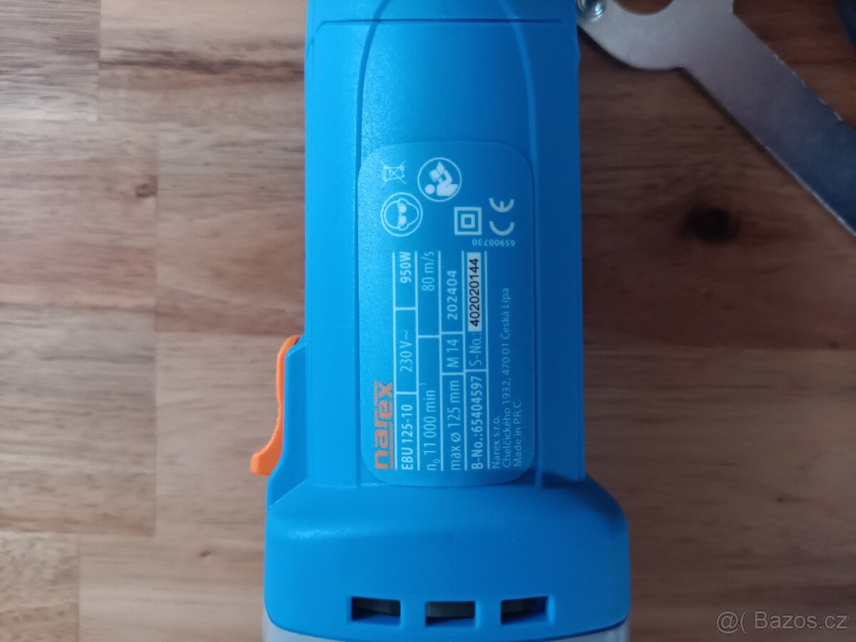 Nová úhlová bruska Narex EBU 125-10, flexa - 5