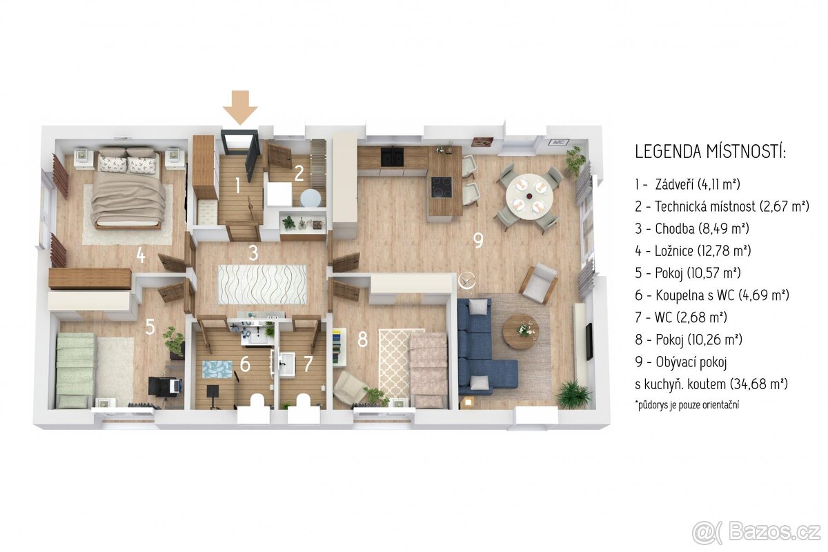 Prodej, rodinný dům 4+kk, Přepychy, okr. Pardubice - 5