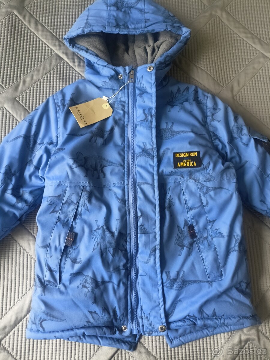 Nová dětská zimní bunda parka, vel.128 - 5