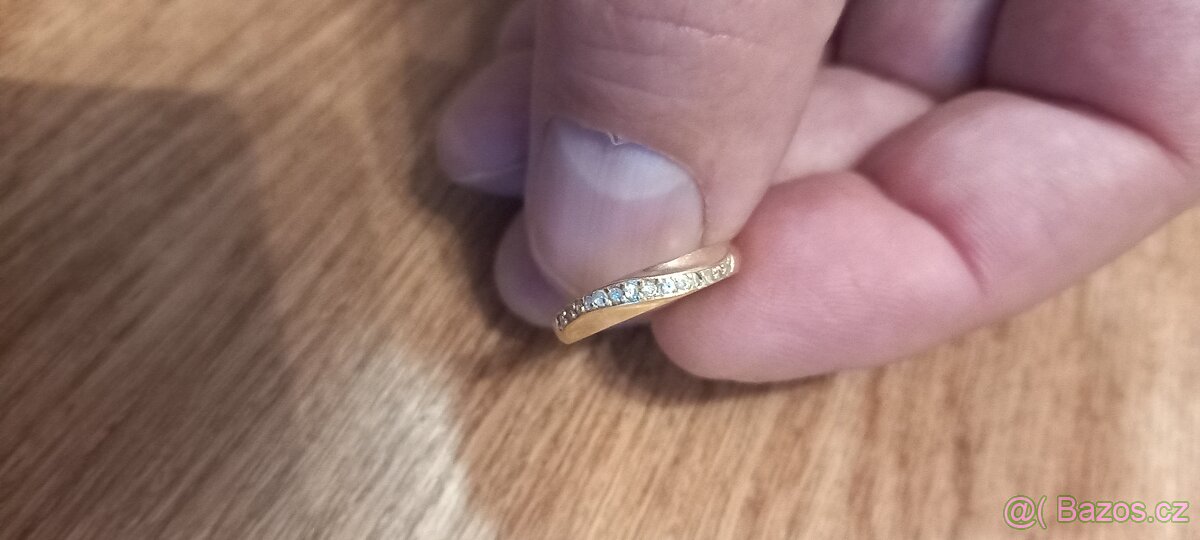 Zlatý prsten 14karát. - 5