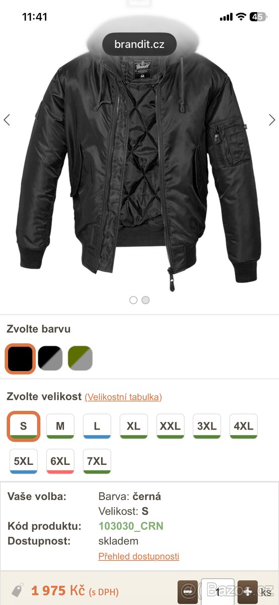 Bunda bomber z kapucí - 5