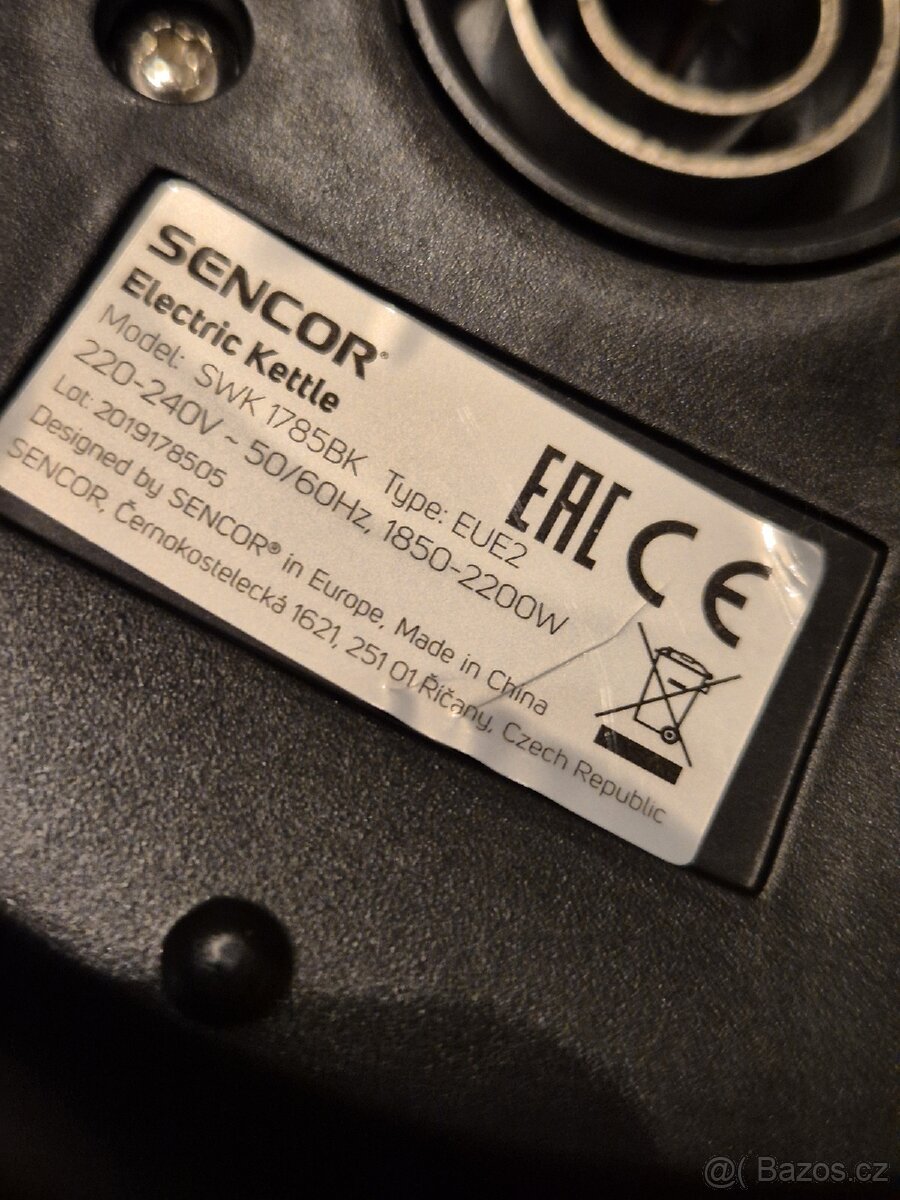 Rychlovarná konvice Sencor - 5