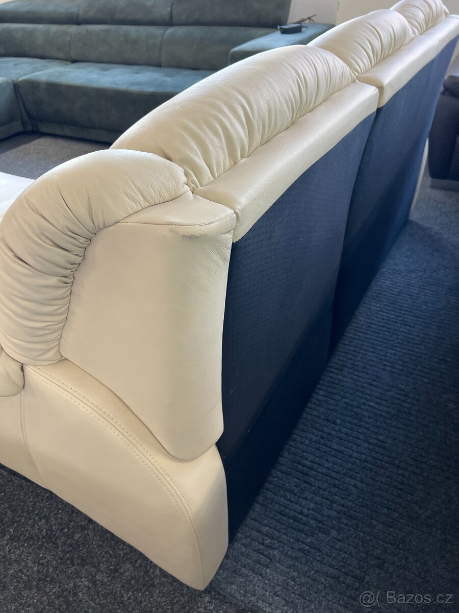 Sedací souprava rohová - kůže - 5