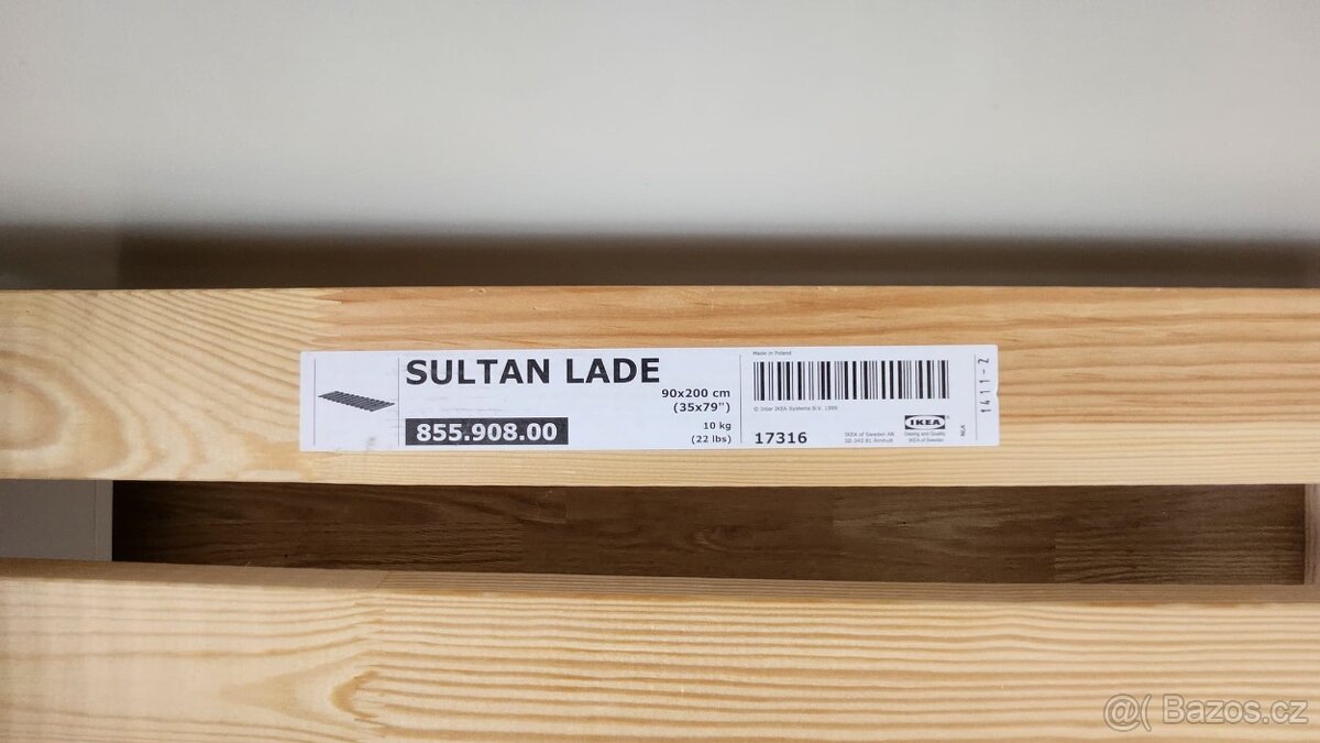Postel Ikea Sultan Lade 90×200 - 5