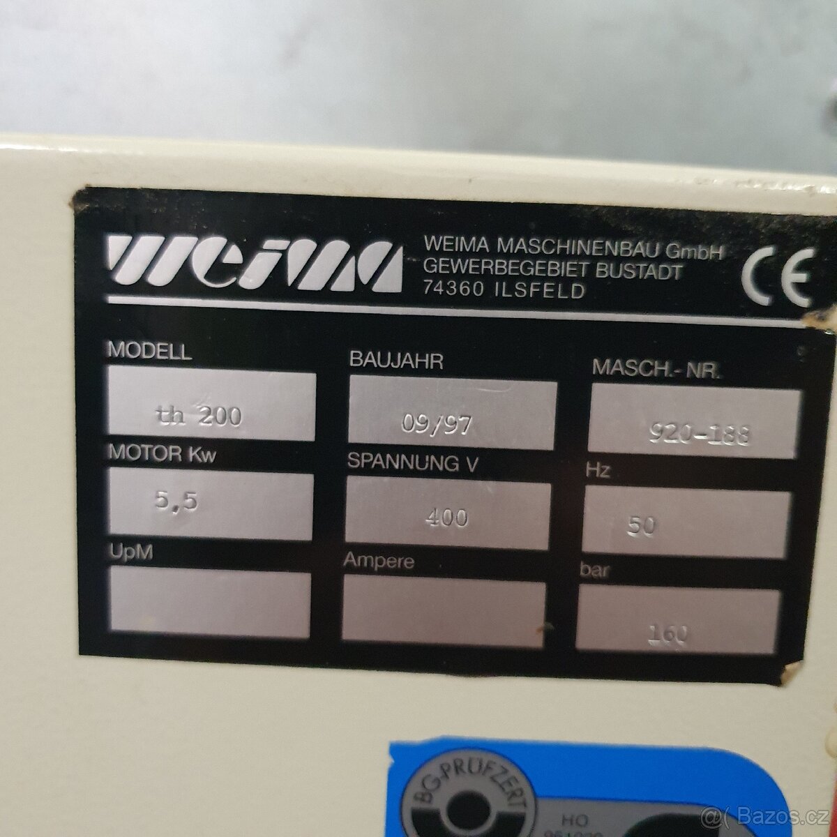 Briketovací lis Weima TH 200 - 5