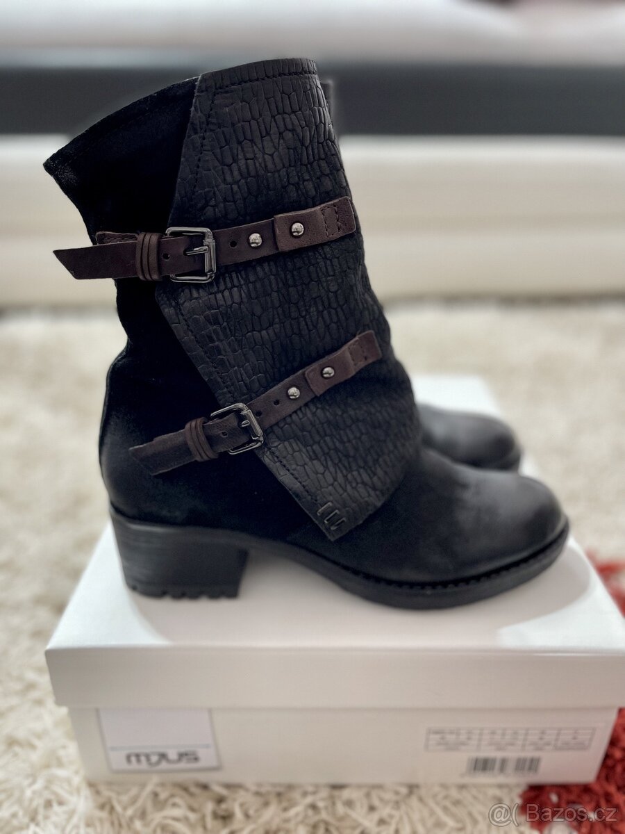 Dámské kozačky MJUS - kožené - 5