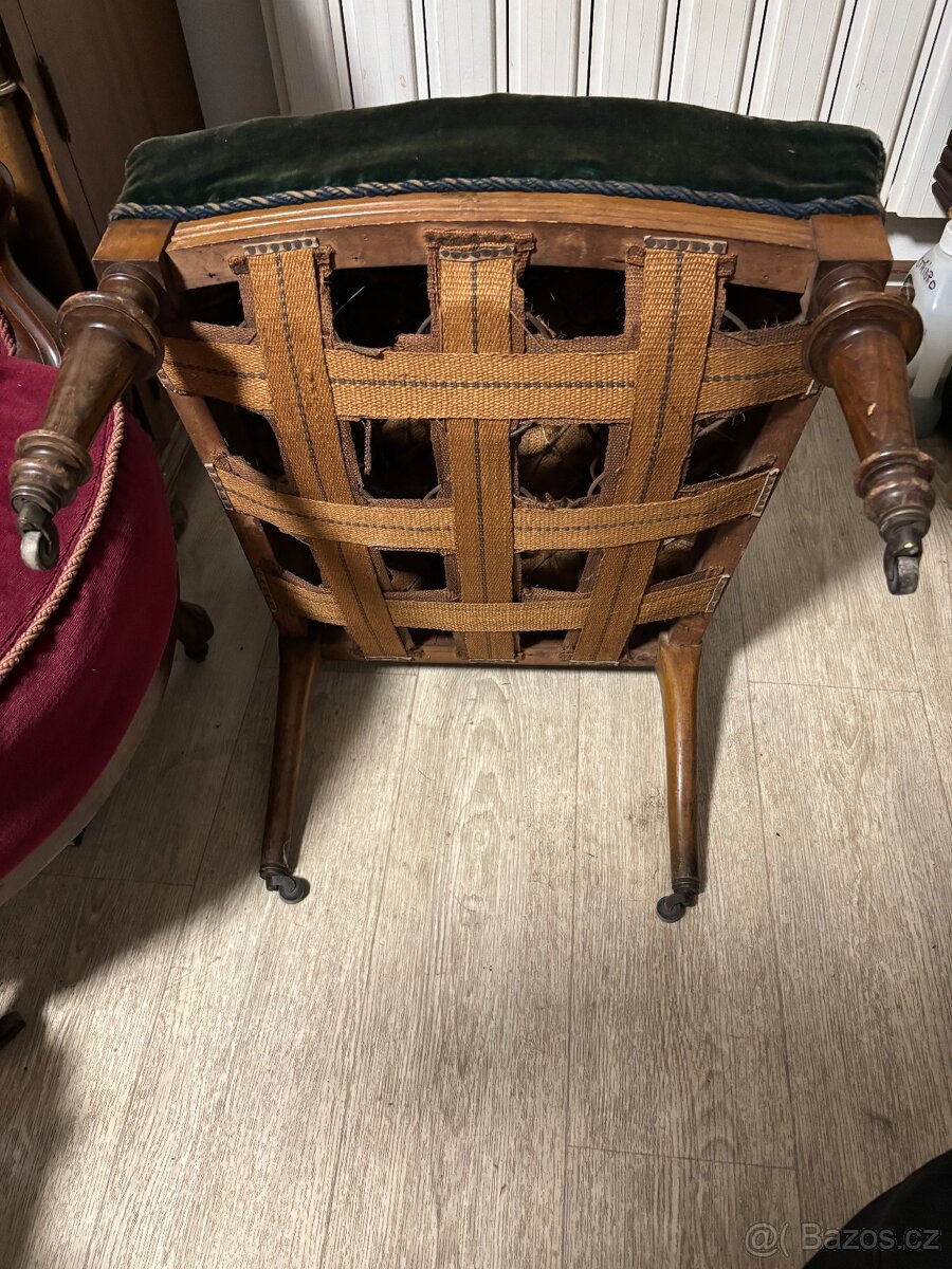 Starožitný křeslo histrizmus - 5