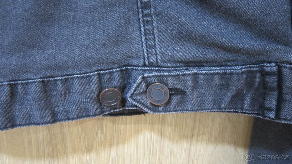 Nádherná nová černá džínová bunda vel. S - 5