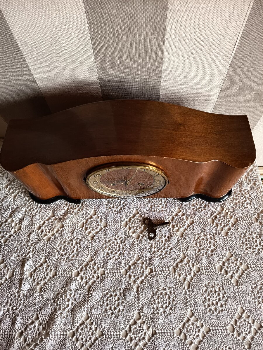 Dřevěné krbové hodiny - 5