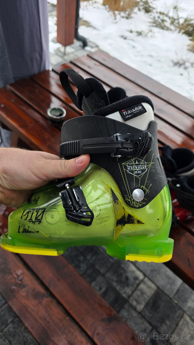 dětské/jiniorské lyžáky WAYMAKER JR 2, green/black 18/18,5 - 5