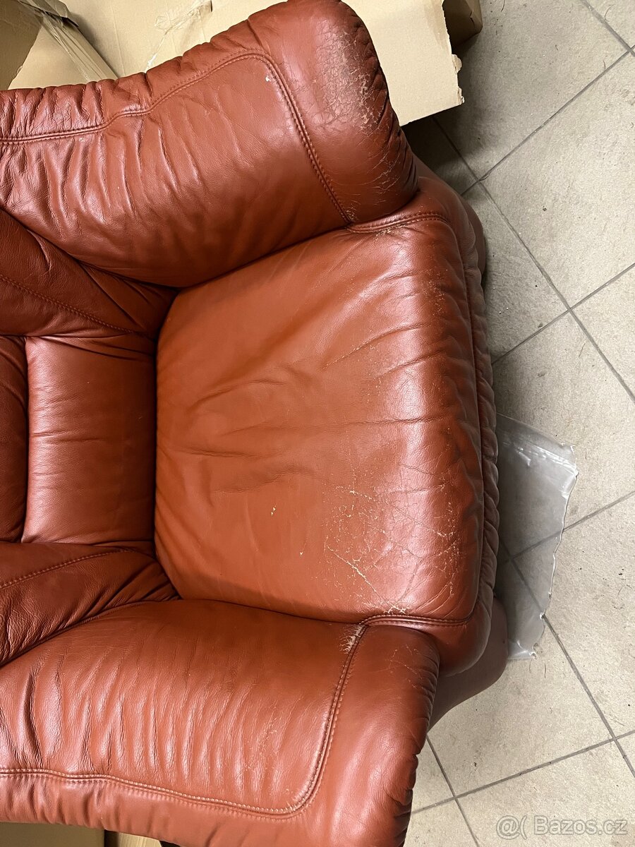 Sedací souprava kožená - 5